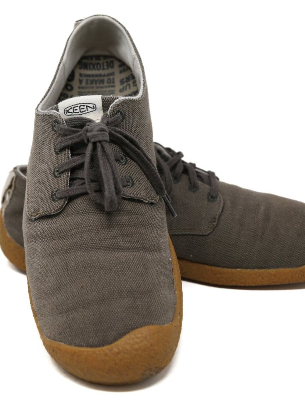 KEEN Mosey Derby ReCanvas Sneakers Mens Size 14 Brown Burnt Olive Shoes EUC